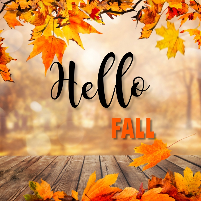 Hello Fall Instagram Post Template | PosterMyWall