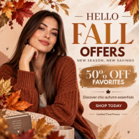 Brun Fall Fashion Sale Iphosti le-Instagram Template