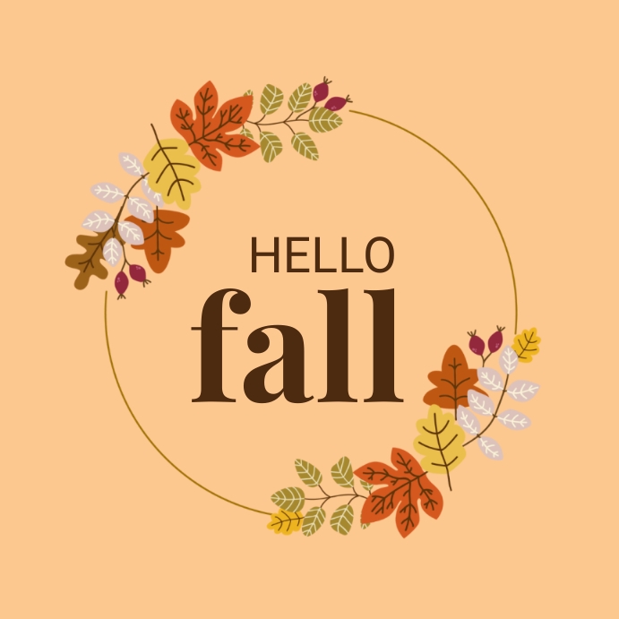 Hello fall template | PosterMyWall