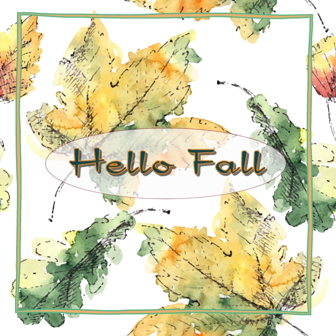 Plantilla de Hello Fall Transition template | PosterMyWall
