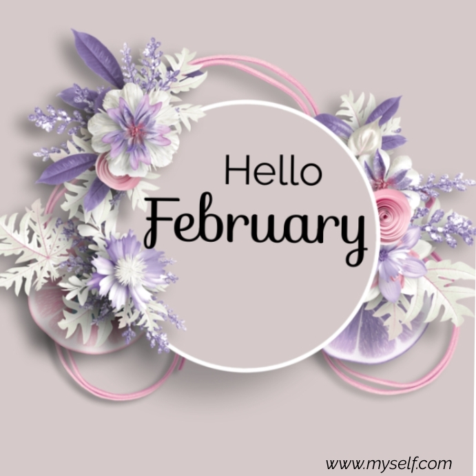 Hello February Template | PosterMyWall