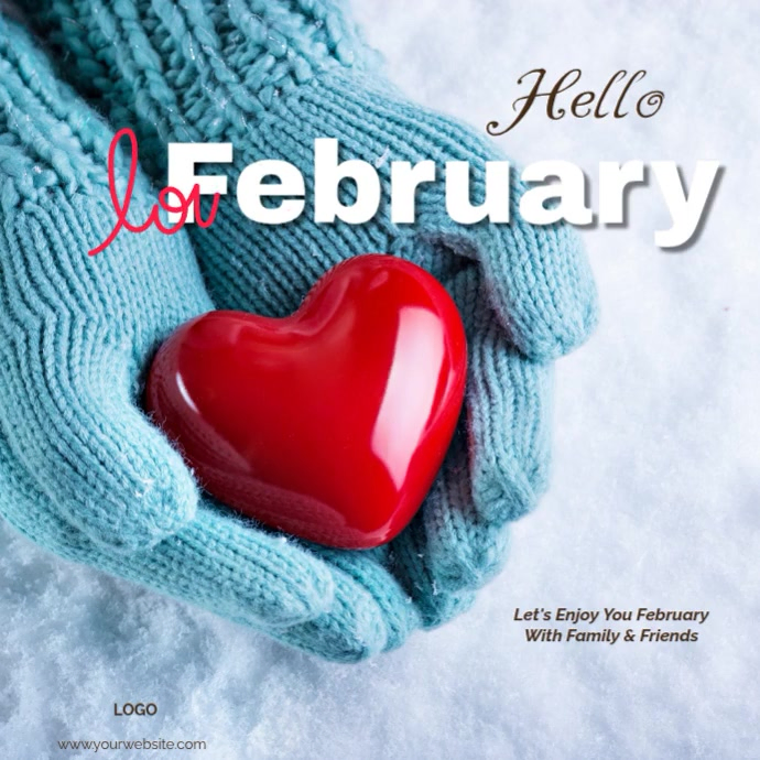 hello february Template | PosterMyWall