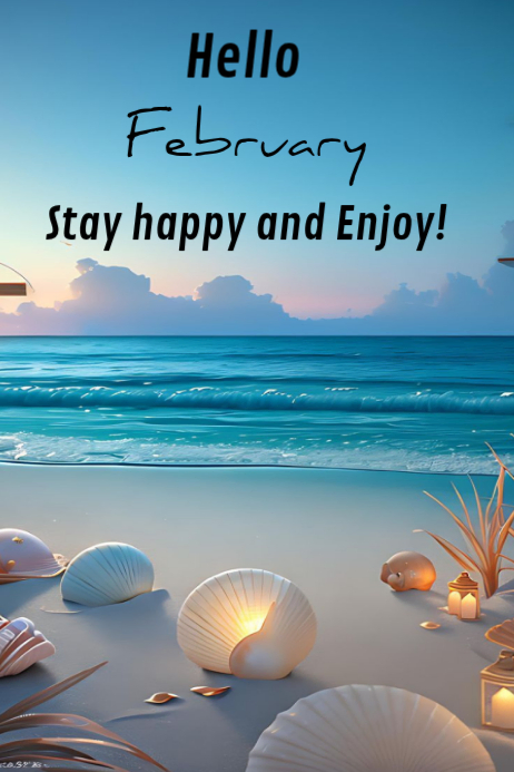 Hello February design template | PosterMyWall
