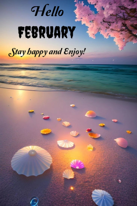 Hello February design template | PosterMyWall