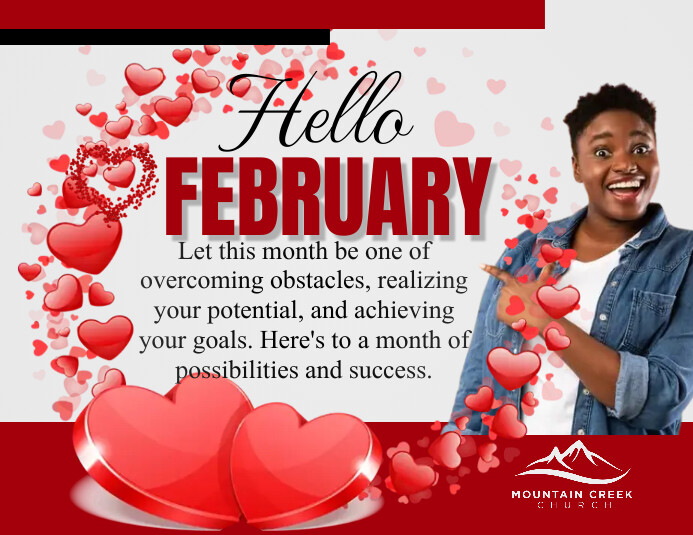 February Event Flyer Hello February Template | PosterMyWall