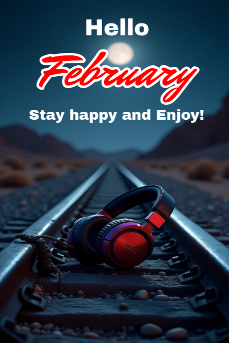 Hello February design template | PosterMyWall
