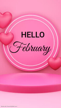 84,530+ happy new month february design template Customizable Design ...