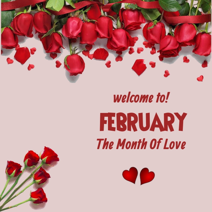 February Profile Copy of Hello February | PosterMyWall