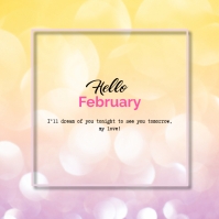 Hello February Template | PosterMyWall
