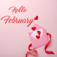 Hello February Instagram Post. Template | PosterMyWall