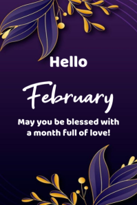 Hello February poster template | PosterMyWall