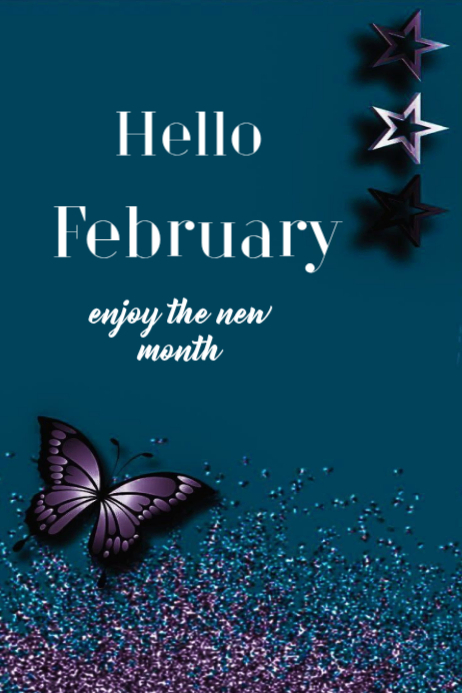 February Greetings Posters Template | PosterMyWall