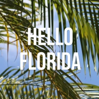 Hello florida Квадрат (1 : 1) template