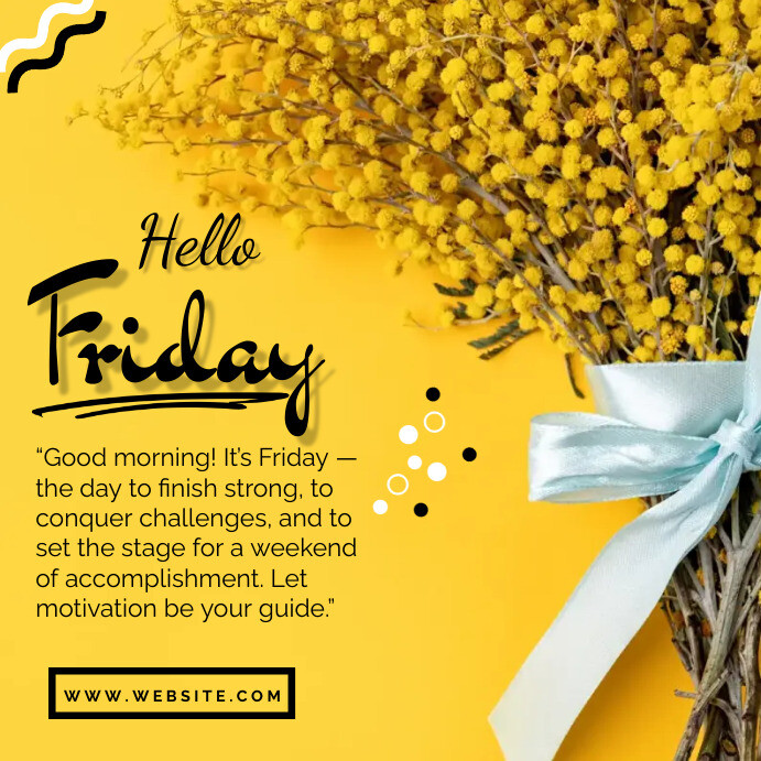 Hello Friday Friends Plantilla de Hello Friday Design Template | PosterMyWall