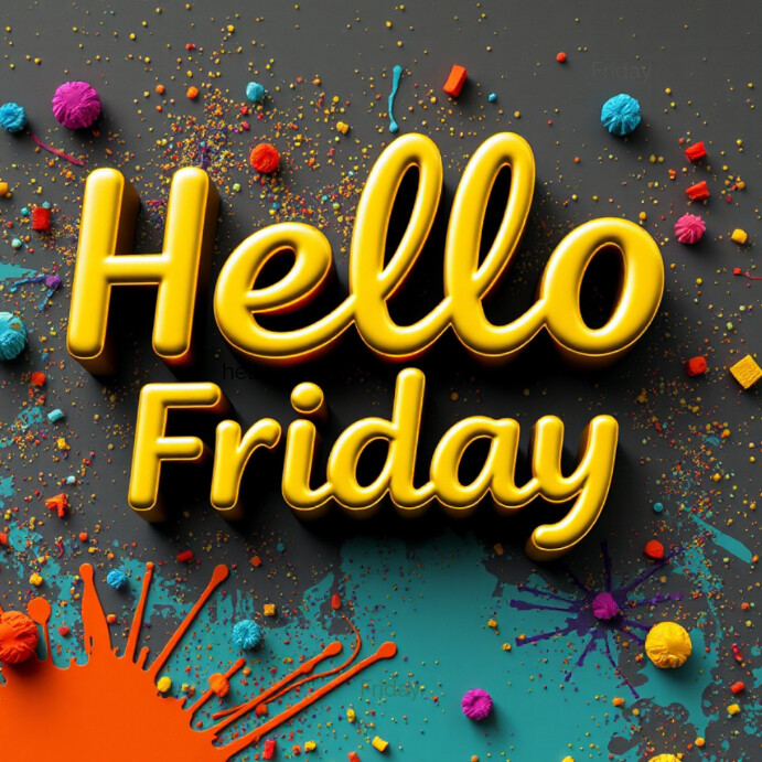 Hello Friday Template | PosterMyWall