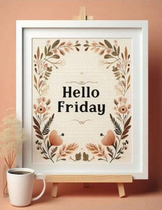 Hello Friday ใบปลิว (US Letter) template