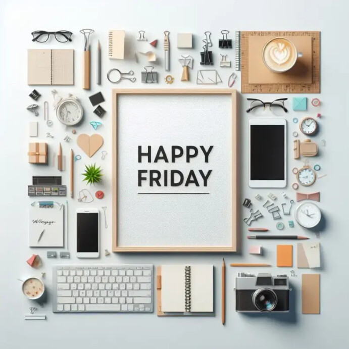 Hello Friday Instagram Post template