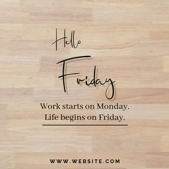 Copy of Hello Friday Greetings | PosterMyWall
