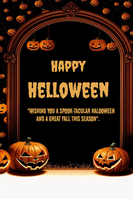 Hello helloween template 2025 Poster