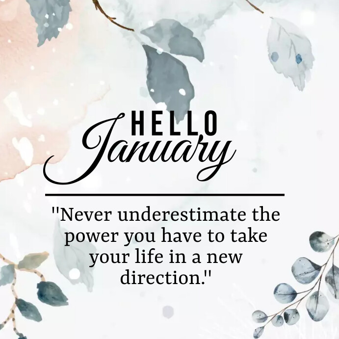 Copy of Hello January! | PosterMyWall