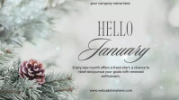 January Template Sign Hello January Template | PosterMyWall