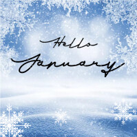 Hello January Cover Hello January Template | PosterMyWall