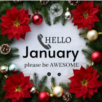 hello january Template | PosterMyWall