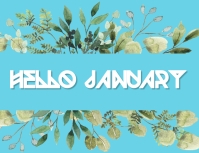 January Template Sign Hello January Template | PosterMyWall