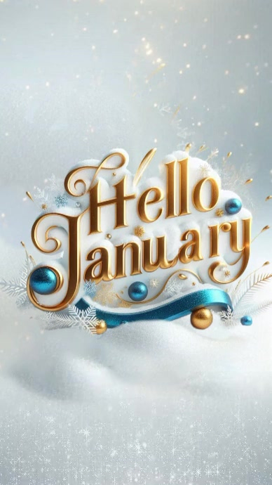 Hello January Template | PosterMyWall