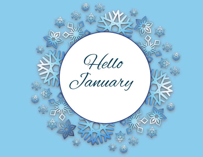 hello january Template | PosterMyWall