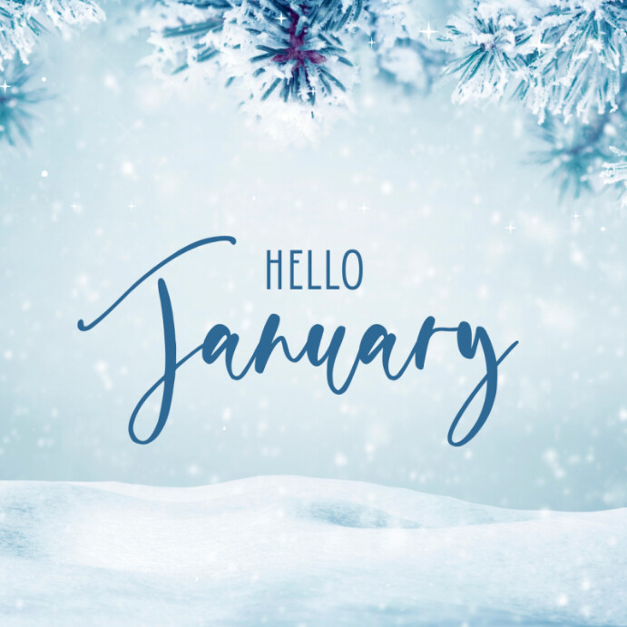 hello January Template | PosterMyWall