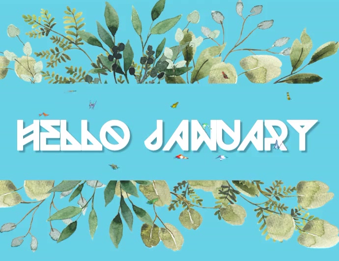 Hello January Label Hello January Template | PosterMyWall