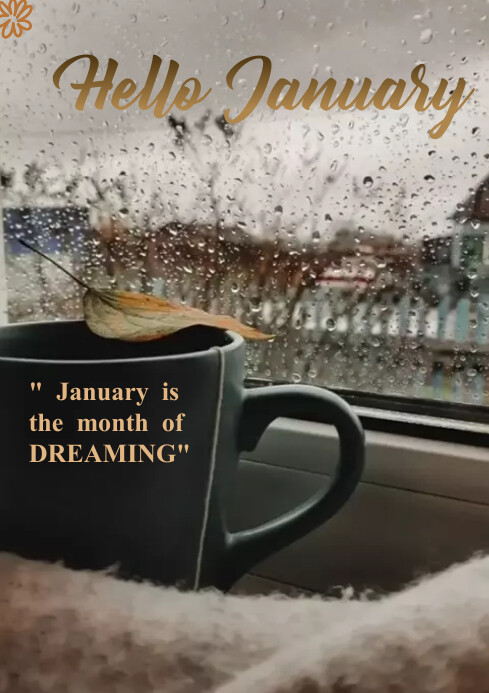 Copy of Hello January | PosterMyWall