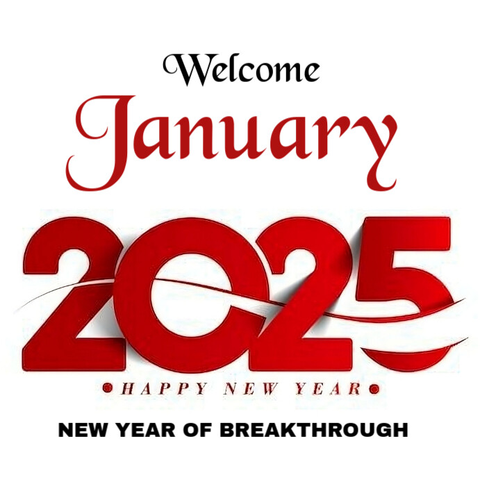 Hello January Instagram Post template