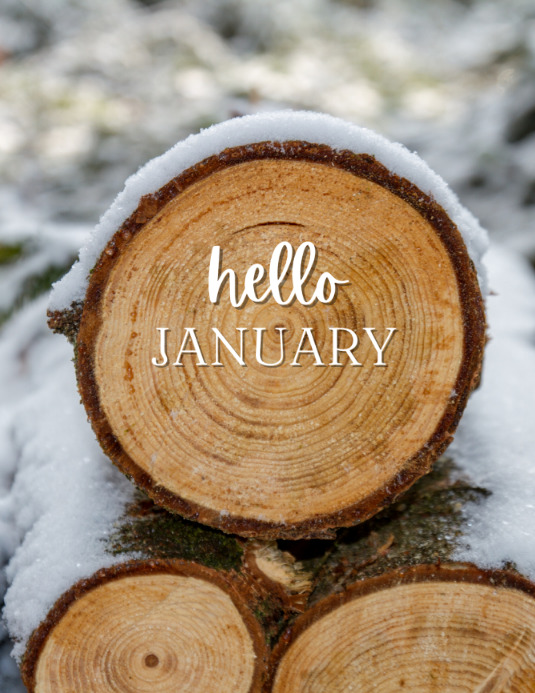 Hello January Label Hello January Template | PosterMyWall