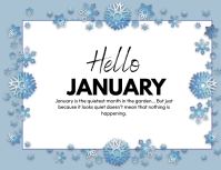 Hello January Label hello january Template | PosterMyWall