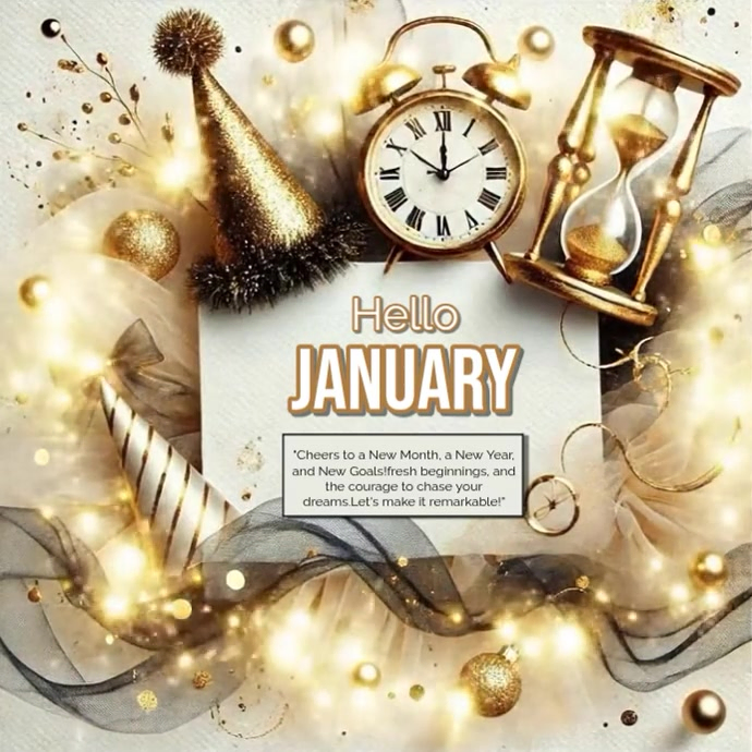hello January Template | PosterMyWall