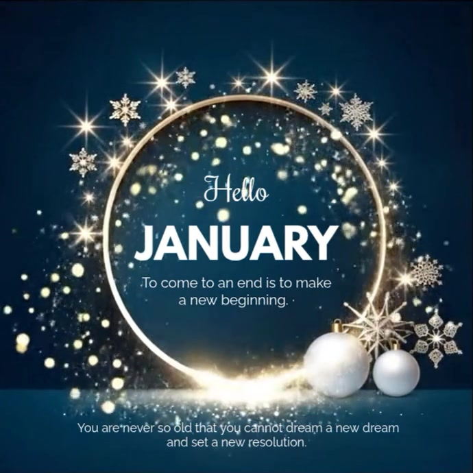 Copy of hello January | PosterMyWall