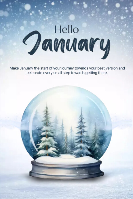 Copy of hello january | PosterMyWall