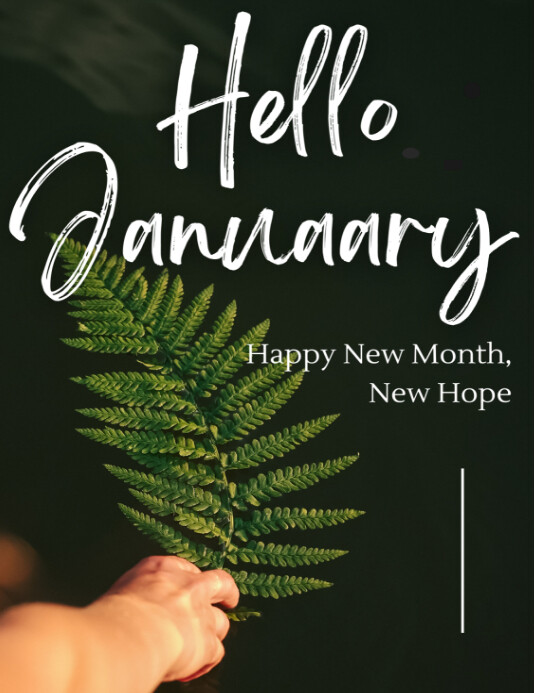 hello January Template | PosterMyWall