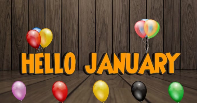 Hello January Template | PosterMyWall