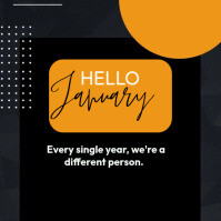 Hello January Template | PosterMyWall