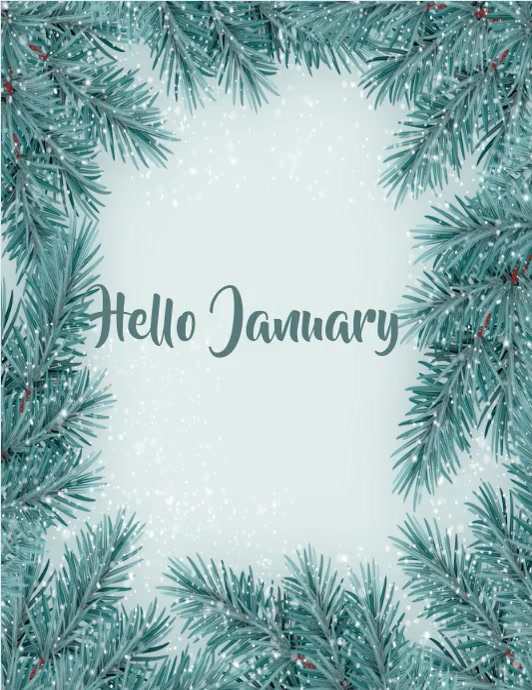 Hello January Cover Hello January Template | PosterMyWall