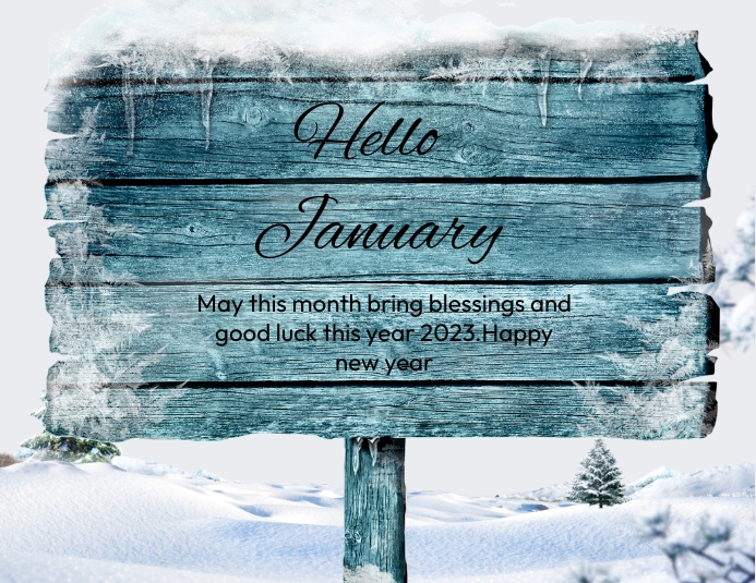 hello january Template | PosterMyWall