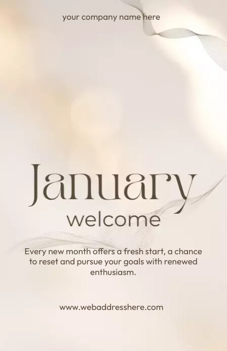 Hello January Inspiration hello january Template | PosterMyWall