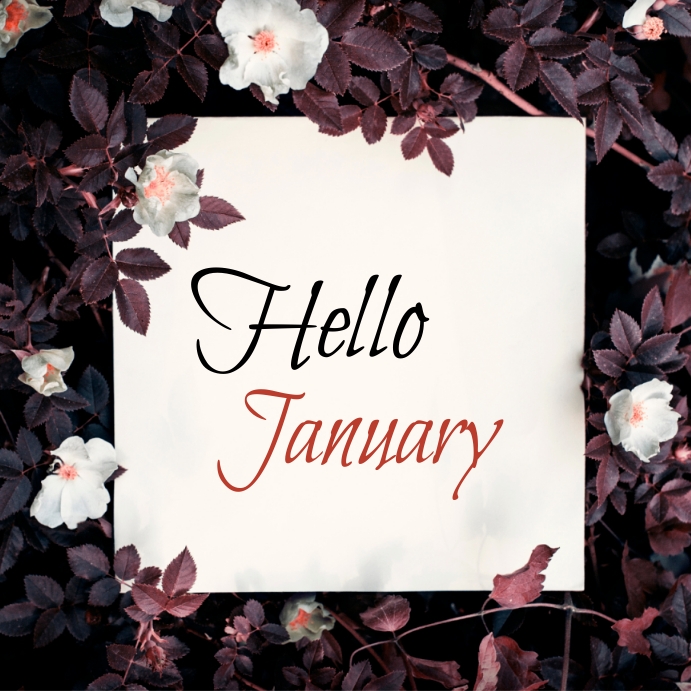 Hello January Template | PosterMyWall