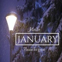 January Posts Hello January post Instagram post Template | PosterMyWall