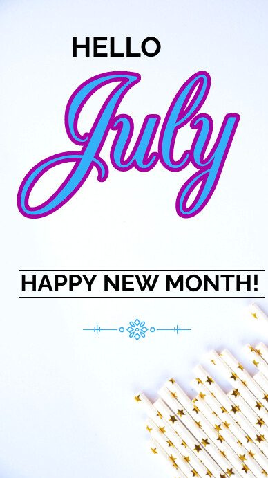 Hello July Instagram Story template