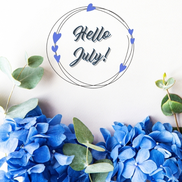 Hello July Fish Frame Hello july Template | PosterMyWall