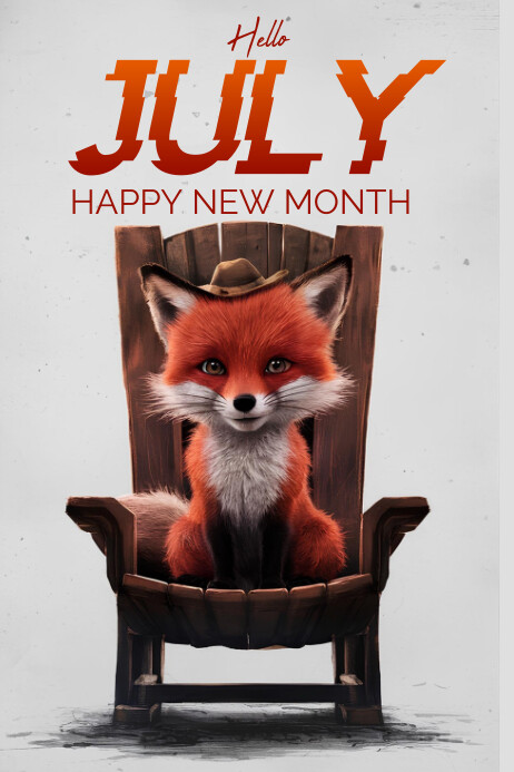 Plantilla de Hello july | PosterMyWall